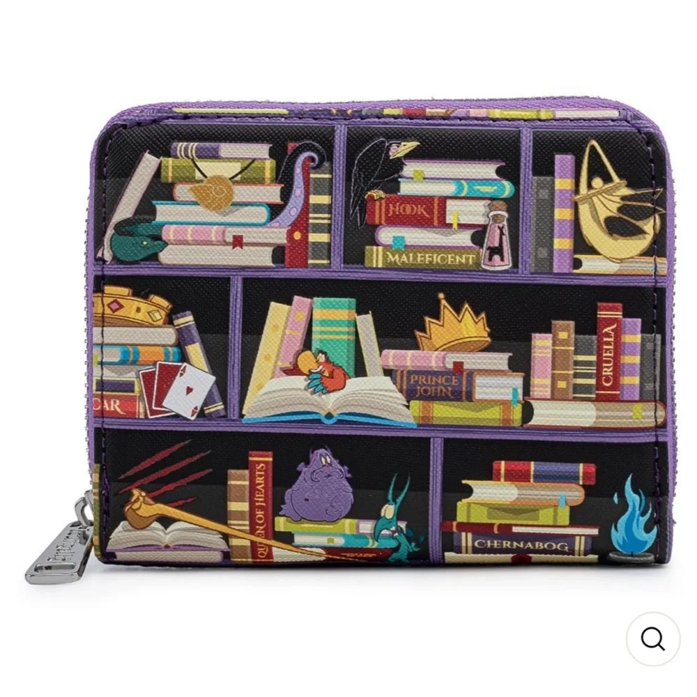 Loungefly Disney Villain Books Mini Backpack and Wallet set